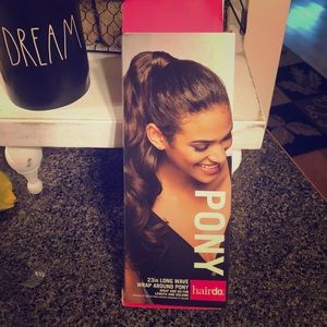 Long wave ponytail Chesnut color